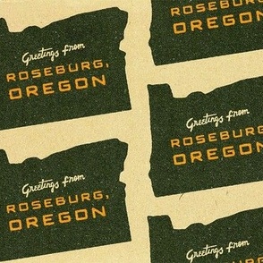 Greetings from Roseburg, OR Matchbook White