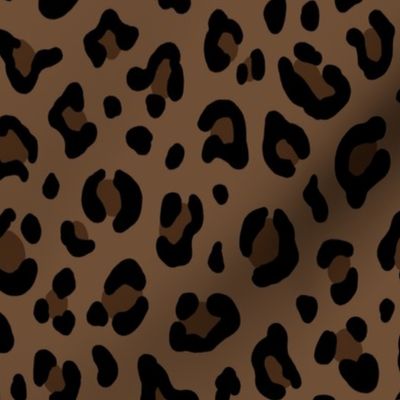 ★ LEOPARD PRINT in BROWN ★ Large Scale / Collection : Leopard spots – Punk Rock Animal Print