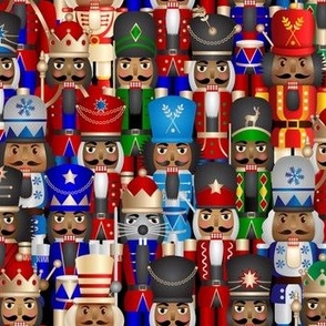 Black Nutcracker (Large)  //  Christmas Fabric  //  African American