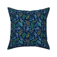 Ditsy Floral - Indigo Blue