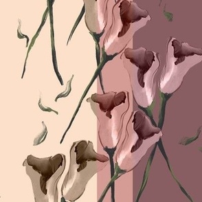 Medium Calla Lilies Soft Pink Neutral Beige