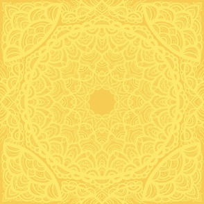 No Ai - Yellow Lacy Mandala