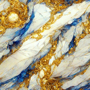 Luxury abstract blue and beige marble design with gold glamour effect - perfect for wallpaper - LARGE 