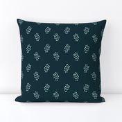 Summer Garden Dark Teal Dots Accent