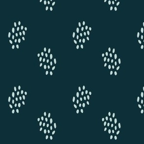 Summer Garden Dark Teal Dots Accent