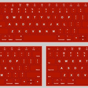 Keyboard Bricks, Red