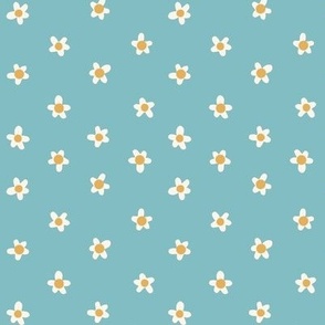 daisy dots on teal_150x-100