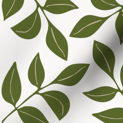 Calliope Trellis - 1582 jumbo - Evergreen on Sheer Veil