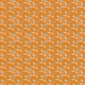 Electric Orange Tapestry-S