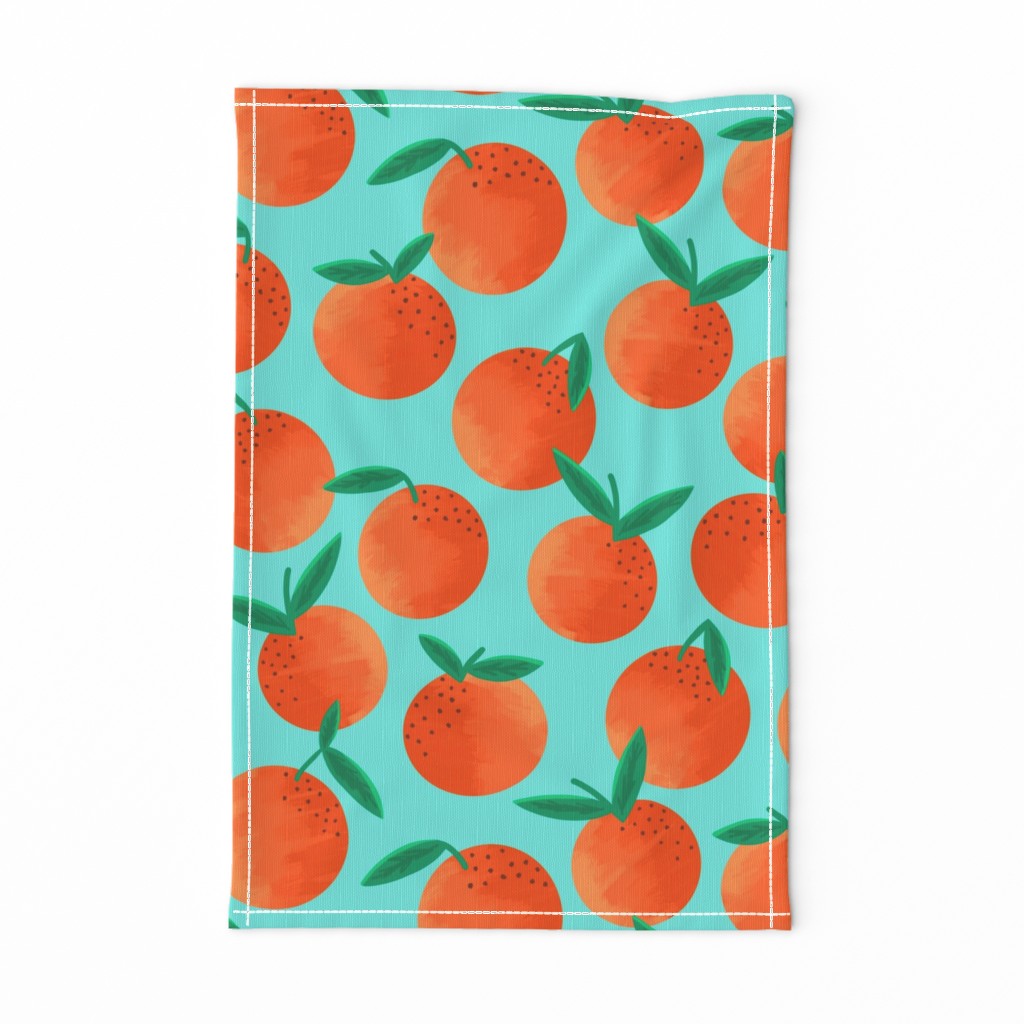 Clementines on Aqua