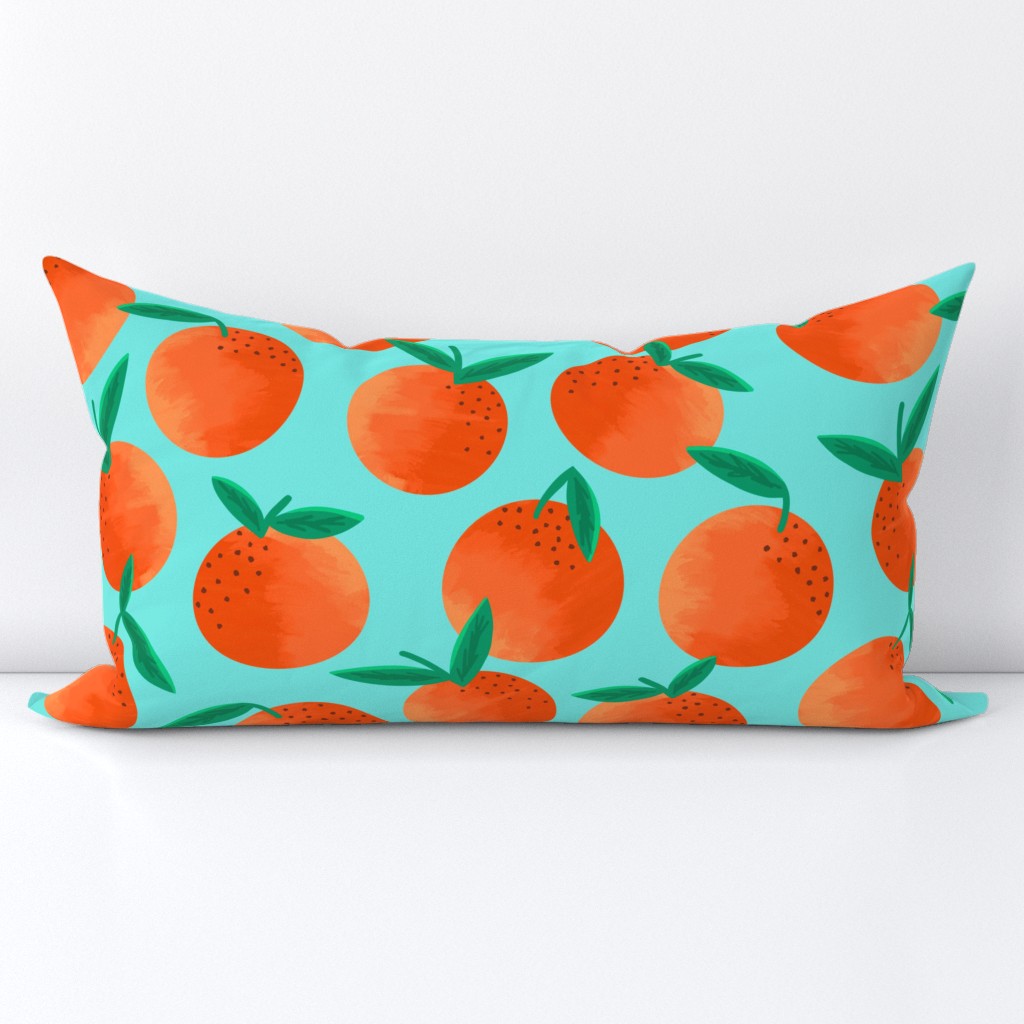 Clementines on Aqua