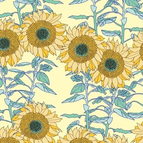 Sunflower Patch (Pale Gold)
