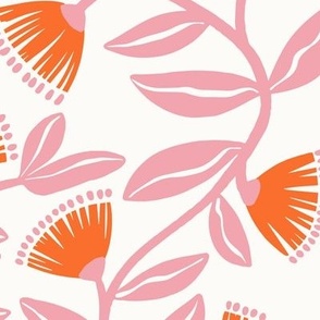 L - Sierra Floral-pink-orange