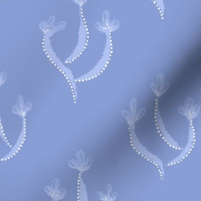 Three Lavender Sea Flowers - 12.9in repeat