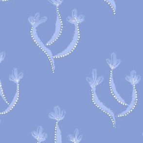 Three Lavender Sea Flowers - 12.9in repeat