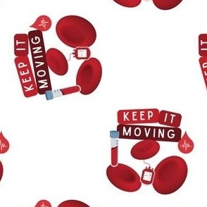 Keep It Moving Blood Cell Hematology Hematologist Heart Cardiology Cardiac Phlebotomist Phlebotomy