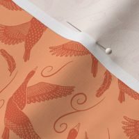 flying geese salmon 6 inch (24 inch wallpaper)