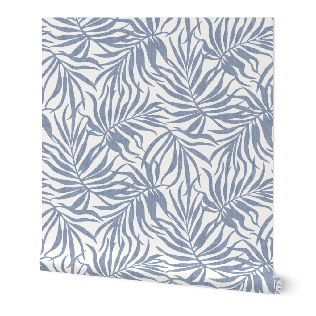 Palm Leaves - Texture Blue