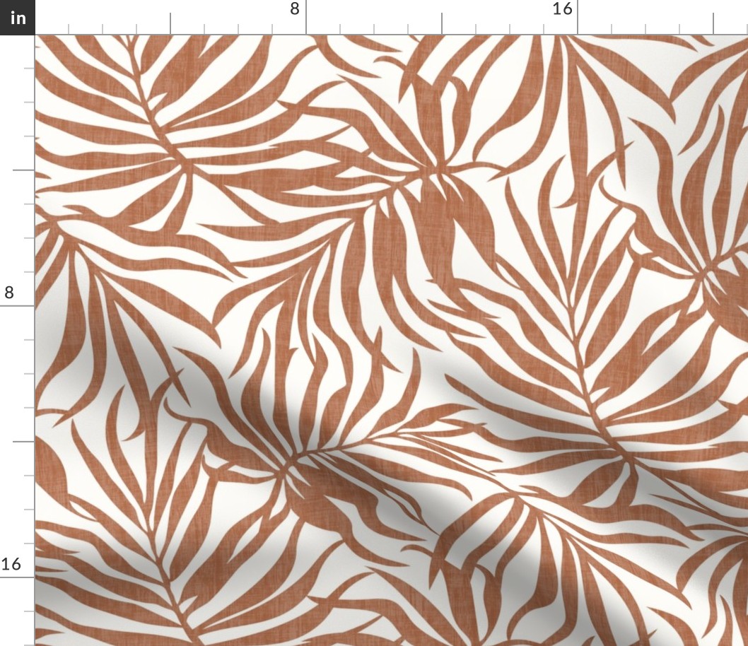 Palm Leaves - Texture Terracotta