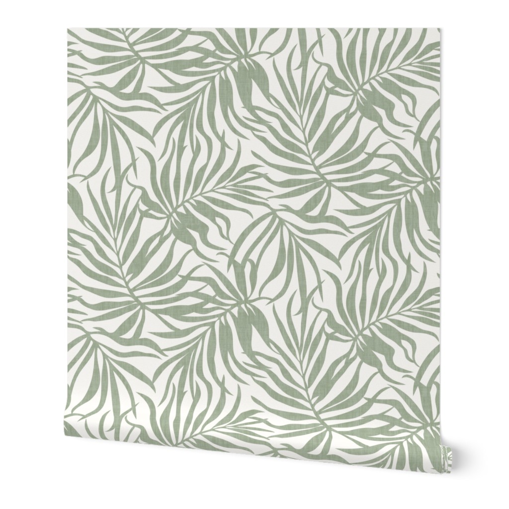 Palm Leaves - Sage Green