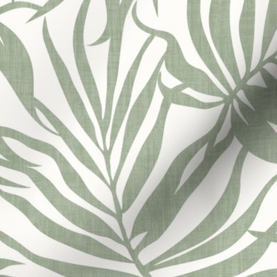 Palm Leaves - Sage Green
