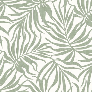 Palm Leaves - Sage Green