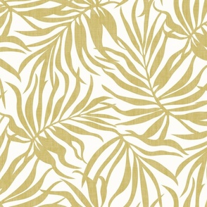 Palm Leaves - Texture Mustard