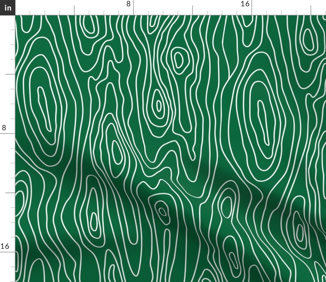 Bigger Scale Woodgrain Texture in Emerald