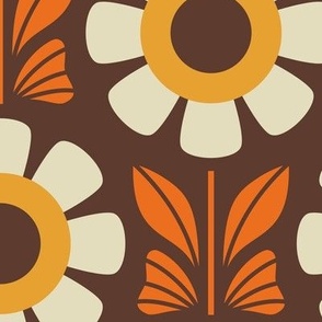 2521 A Large - retro daisies