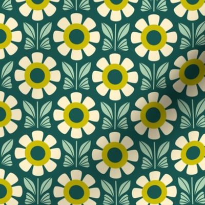 2521 C Small - retro daisies