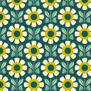 2521 C Small - retro daisies