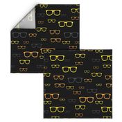 Orange, yellow and grey glasses - Large scale