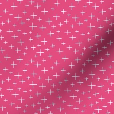 White Crosses in Pink - Happy Summer Accent