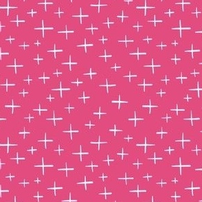 White Crosses in Pink - Happy Summer Accent