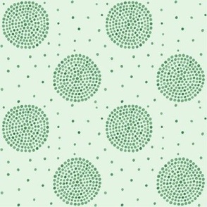 Circles And Dots - Green