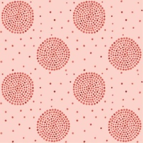 Circles And Dots - Red