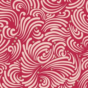 abstract swirls magenta