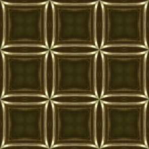 Geometric Light Links Brown with green hues