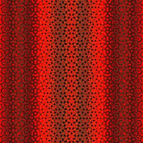 Christmas Modern Illusion Red and green geometric floral metamorphosis optical illusion