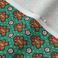 gingerbread peppermint on green small