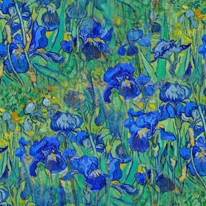 1890 Irises by Van Gogh - Original Colors