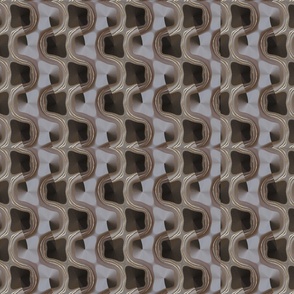 Wavy Brown and Green Metro Pattern