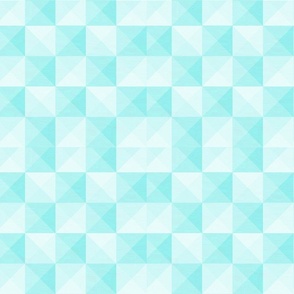 Cotton Candy Blue Squares and Triangles