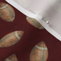 Sports Football - Be the Ball Footballs on Vintage Red
