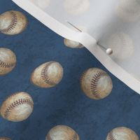 Sports Baseball - Be the Ball Baseballs on Vintage Blue