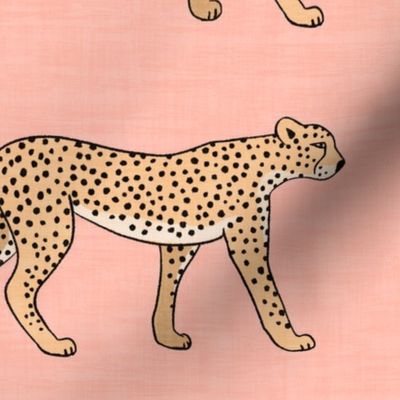 Cheetah - Salmon Texture