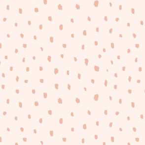 Abstract scrapped up dots - pink // medium scale