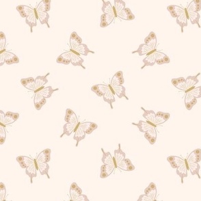 flight of the butterfly - pink and gold - small