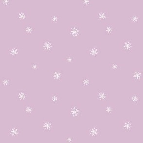 Lavender Doodles Simple Accent - Light Purple Floral Accent