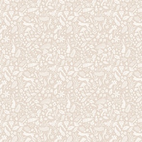 Enchanted Forest - tan / cream - small